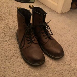 Brown Doc Martins!